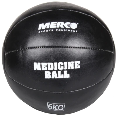 Merco Black Leather kožený medicinální míč