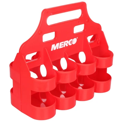 Merco Bottle Carrier 8 plastový nosič lahví červená