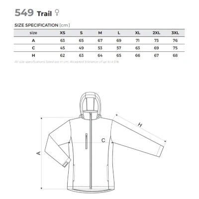 Merco ČJF Trail W navy dámská softshellová bunda