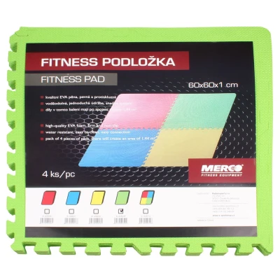 Merco Colored Puzzle fitness podložka zelená