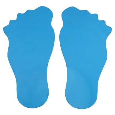 Merco Feet značka na podlahu modrá