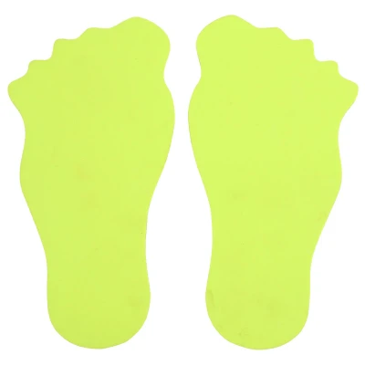 Merco Feet značka na podlahu žlutá