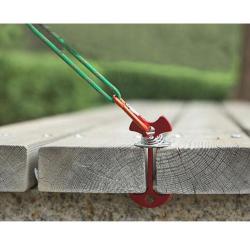 Merco Fish Bone spona stanového lana stříbrná