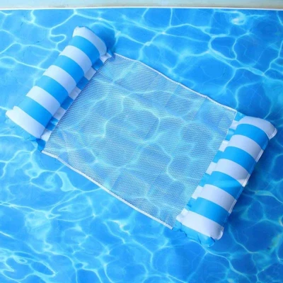 Merco Float Stripe nafukovací lehátko modrá