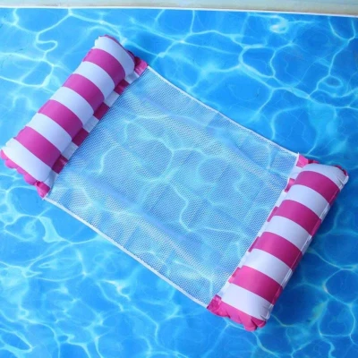 Merco Float Stripe nafukovací lehátko růžová