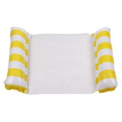 Merco Float Stripe nafukovacie lehátko žltá Merco Float Stripe nafukovacie lehátko žltá