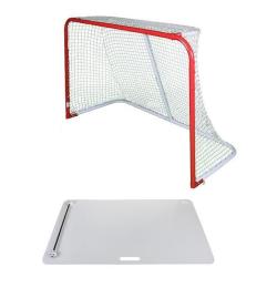 Merco Goal hokejová branka + Merco Shooting Pad Rebounder deska s nahrávačem Merco Goal hokejová branka + Merco Shooting Pad Rebounder deska s nahrávačem
