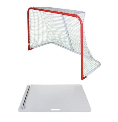 Merco Goal hokejová branka + Merco Shooting Pad Rebounder deska s nahrávačem Merco Goal hokejová branka + Merco Shooting Pad Rebounder deska s nahrávačem
