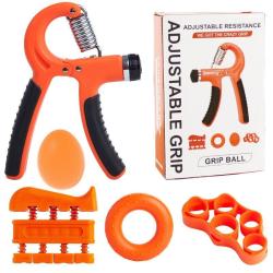 Merco Grip 5 sada na posilování rukou oranžová