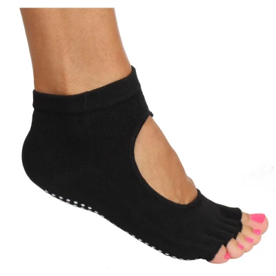 Merco Grippy S2 ponožky na jógu, bezprsté černá