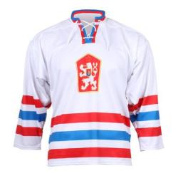 Merco hokejový dres ČSSR 1976 replika biela - bez potlače IBA XS (VÝPREDAJ)