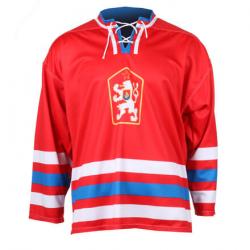 Merco hokejový dres ČSSR 1976 replika červená - veľkosť XS, POTLAČ 60 JELÍNEK