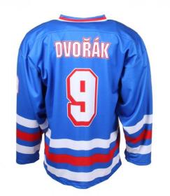 Merco hokejový dres ČSSR 1976 replika - XS, potisk FRANTÍK č. 94 POUZE XS - modrá (VÝPRODEJ)