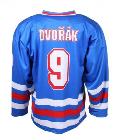 Merco hokejový dres ČSSR 1976 replika - XS, potisk FRANTÍK č. 94 POUZE XS - modrá (VÝPRODEJ)
