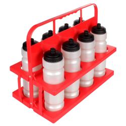 Merco Holder 8 plastový nosič fliaš červená