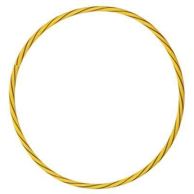 Merco Hula Hoop Aero 60 žluto-černá gymnastická obruč