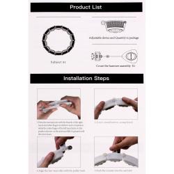 Merco Hula Hoop Counter gymnastická obruč zelená