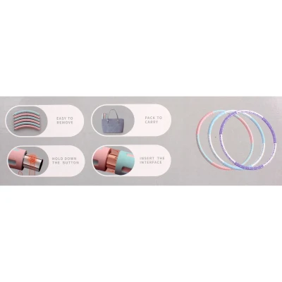 Merco Hula Hoop Foam růžová gymnastická obruč