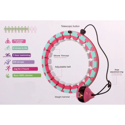 Merco Hula Hoop Smart gymnastická obruč růžová