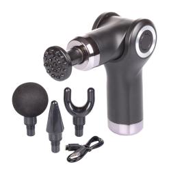 Merco Massage Gun Mini vibrační masážní pistole černá Merco Massage Gun Mini vibrační masážní pistole černá
