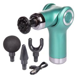 Merco Massage Gun Mini vibrační masážní pistole zelená Merco Massage Gun Mini vibrační masážní pistole zelená