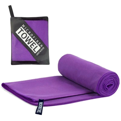 Merco Microfibre rychleschnoucí ručník 40 x 80 cm fialová