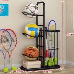 Merco Multisport 3 stojan na sportovní pomůcky černá POUZE 1 ks (VÝPRODEJ)