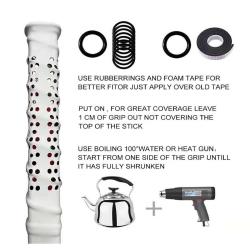 Merco Perf Shrink Grip koncovka na hokejku modrá