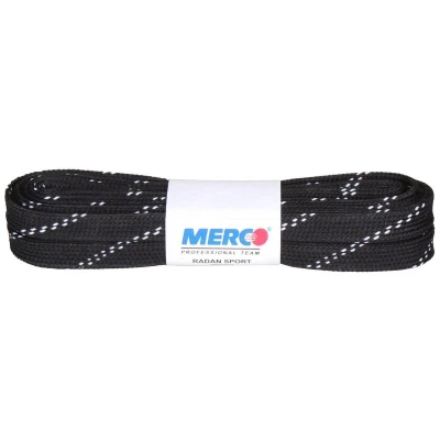 Merco PHW-10 tkaničky do bruslí voskované černá Merco PHW-10 tkaničky do bruslí voskované černá