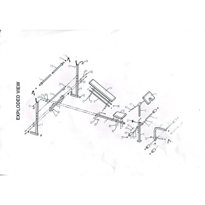 Merco PL205 posilovací lavice