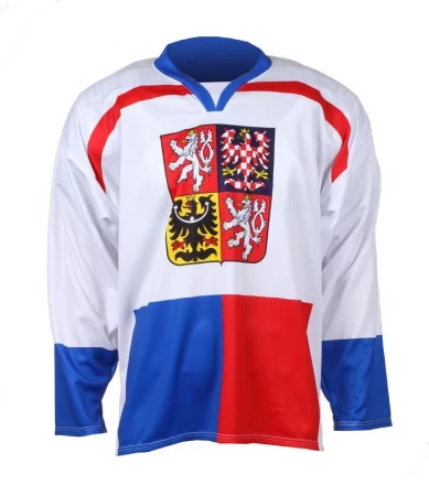 Merco hokejový dres ČR Nagano 1998 replika bílá - bez potisku Merco hokejový dres ČR Nagano 1998 replika bílá - bez potisku
