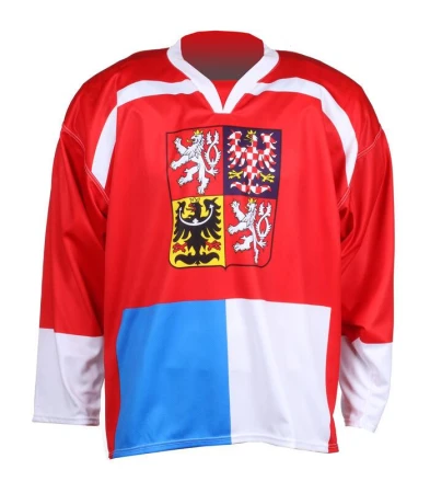 Merco hokejový dres ČR Nagano 1998 replika červená - bez potisku Merco hokejový dres ČR Nagano 1998 replika červená - bez potisku