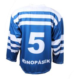 Merco hokejový dres ČSR 1947 replika modrá - bez potisku