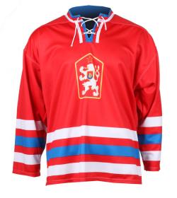 Merco hokejový dres ČSSR 1976 replika červená - bez potisku
