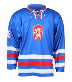Merco hokejový dres ČSSR 1976 replika modrá - bez potlače