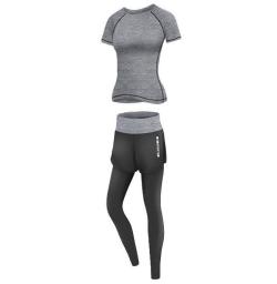 Merco Runner Long 2W fitness set šedá