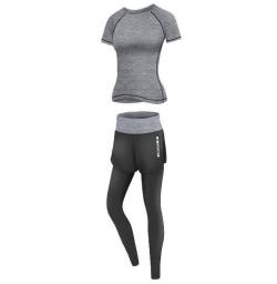 Merco Runner Long 2W fitness set šedá POUZE M (VÝPRODEJ)