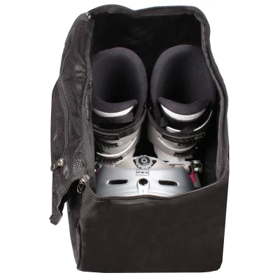 Merco Ski Rucksack taška na helmu a lyžáky černá