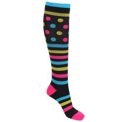 Merco Striped Dots dámské kompresní podkolenky
