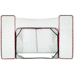 Merco Target branka, s postranní sítí + Hockey Revolution Hockey Tiles desky (18 ks)
