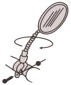 Merco View 2.0 zrcátko na kolo černá