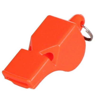 Merco Whistle Colored 013 plastová píšťalka se šnůrkou Merco Whistle Colored 013 plastová píšťalka se šnůrkou