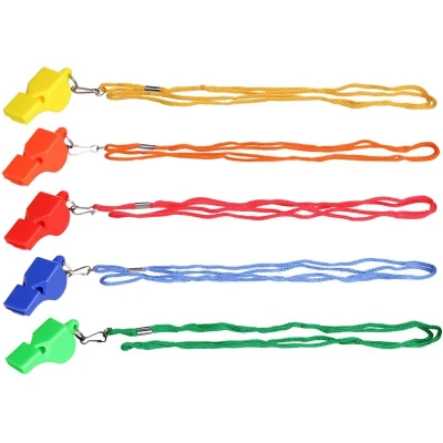 Merco Whistle Colored 013 plastová píšťalka se šnůrkou (VÝPRODEJ)