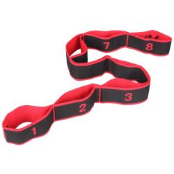 Merco Yoga 8 Cell strečingový popruh červená