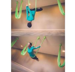 Merco Yoga Hammock síť pro jógu tmavě modrá