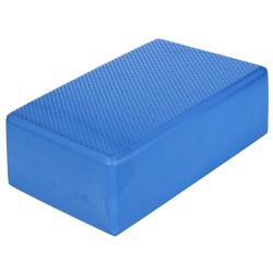 Merco Yoga kostka blok na jógu modrá POUZE 7,5 cm (VÝPRODEJ)