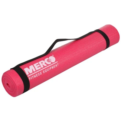 Merco Yoga PVC 4 Mat podložka na cvičení růžová Merco Yoga PVC 4 Mat podložka na cvičení růžová