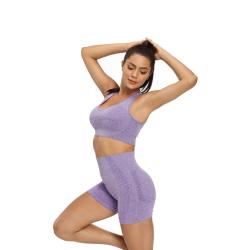 Merco Yoga Rate podprsenka na cvičení fialová