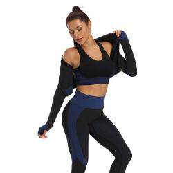 Merco Yoga Sense fitness set dámský černá-modrá