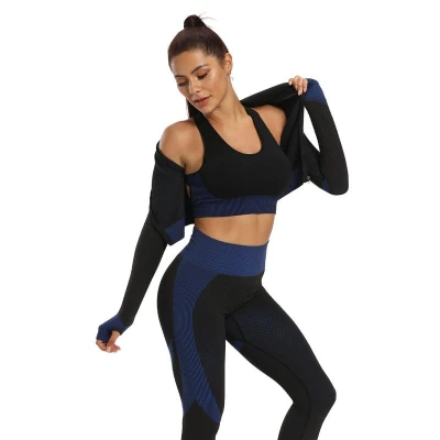 Merco Yoga Sense fitness set dámský černá-modrá Merco Yoga Sense fitness set dámský černá-modrá